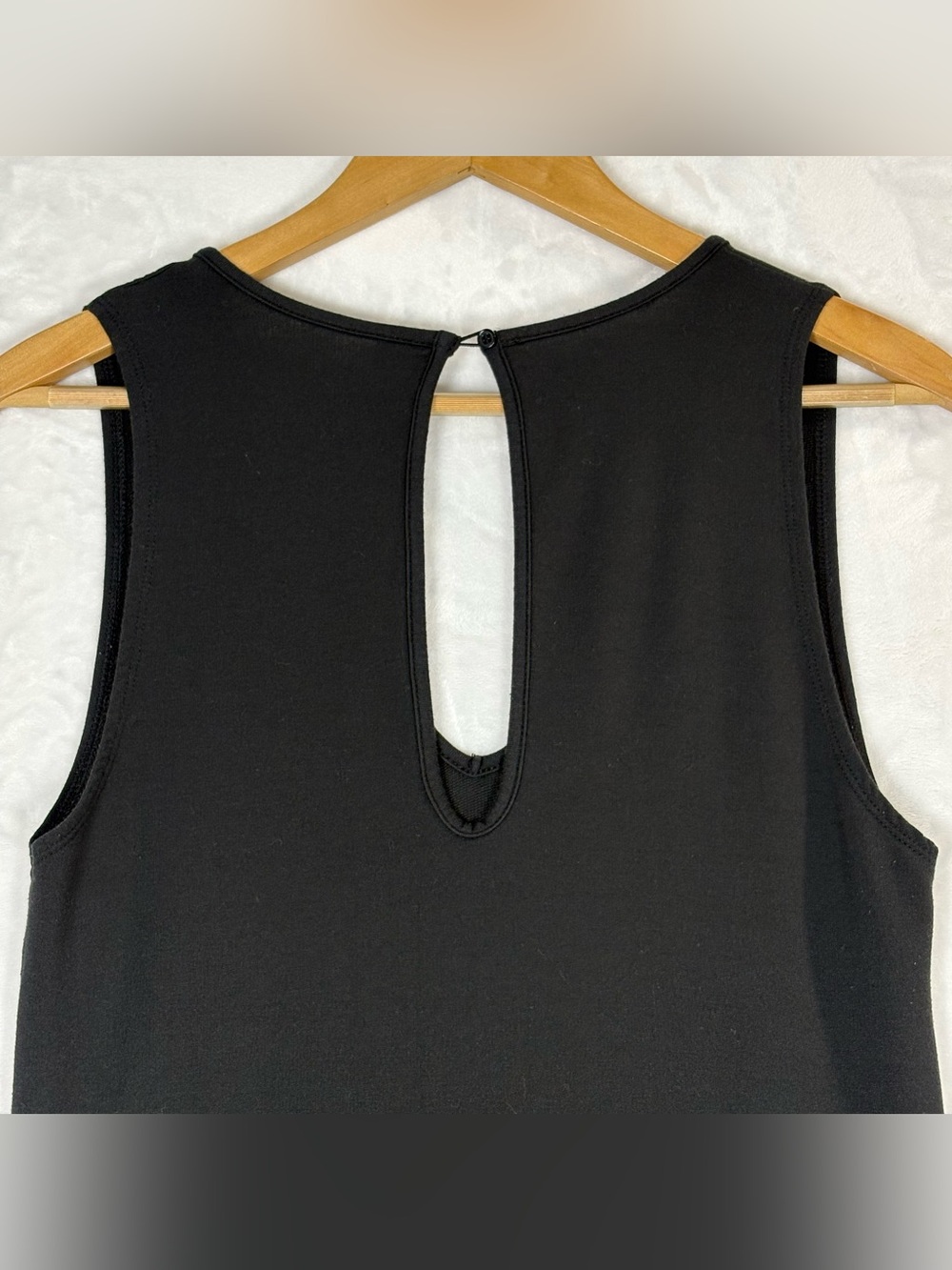 Quince Jumpsuit Black French Terry Modal Sz M Romper Quiet Luxury Wide Leg Crop - Picture 5 of 15